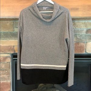 360 Cashmere cowl neck sweater L
